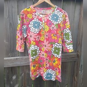 Vintage Lucky Brand Waffle Knit Groovy Henley